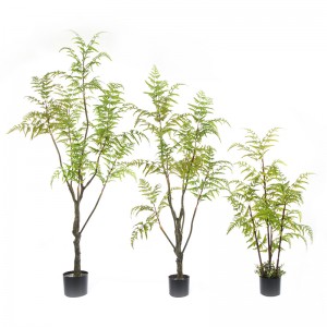 Горячая распродажа Реалистичные хлорофитум Comosum Дерево искусственное растение Искусственное дерево в горшке папоротника