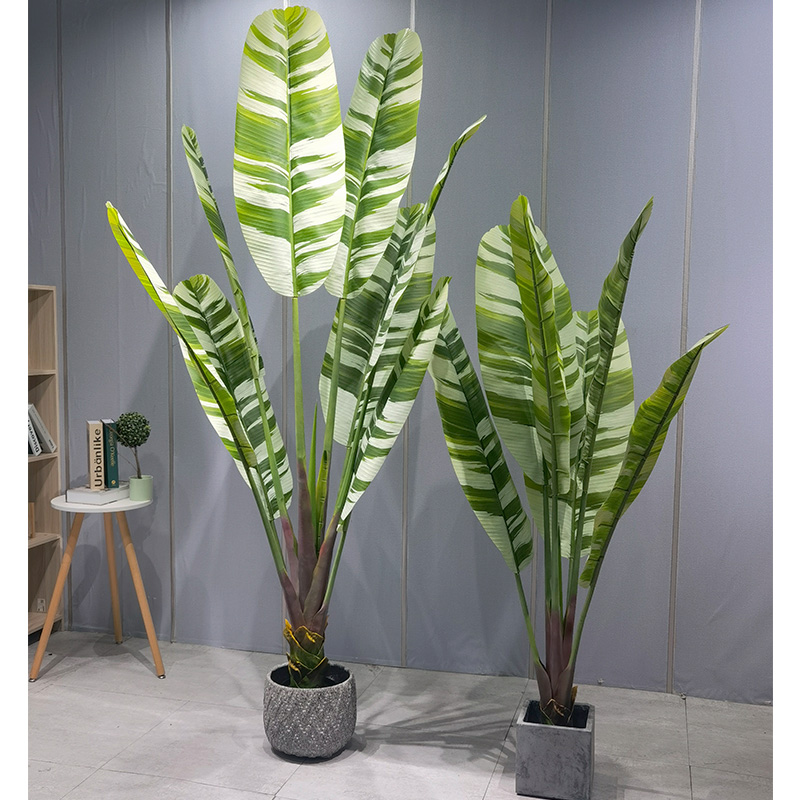 [Красота банановых ладоней] Искусственная пластиковая банановая пальма - создание новой царства зелени для вашего дома!